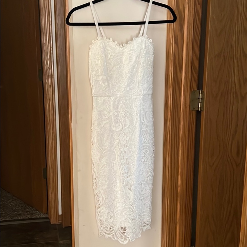 Charlotte Russe White Lace Dress